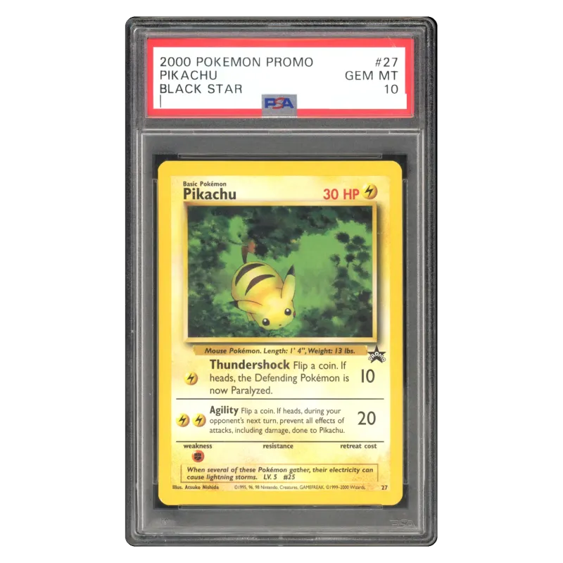2000 Pikachu #27 Black Star Promo 2000 PSA 10