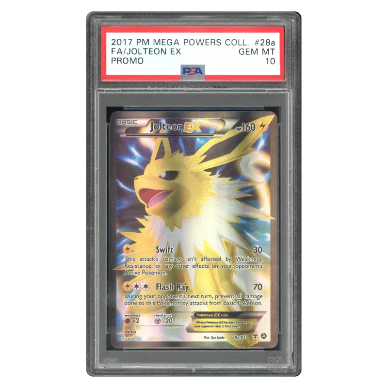 2017 Jolteon EX #28a/83 Alternate Art Full 2017 Pokemon Powers PSA 10