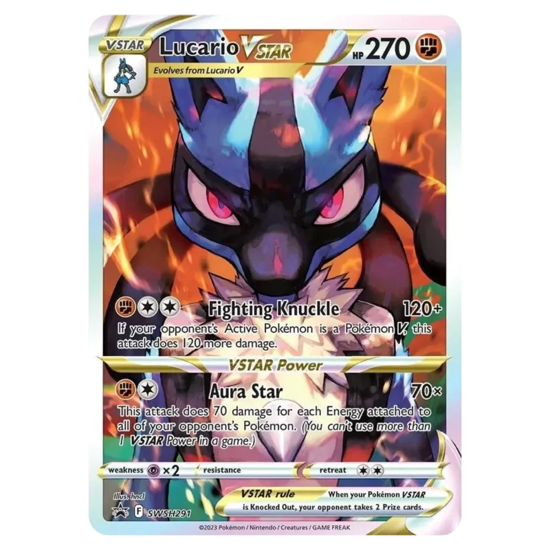 2023 Lucario VSTAR #SWSH291 Full Art SWSH Black Star Promo