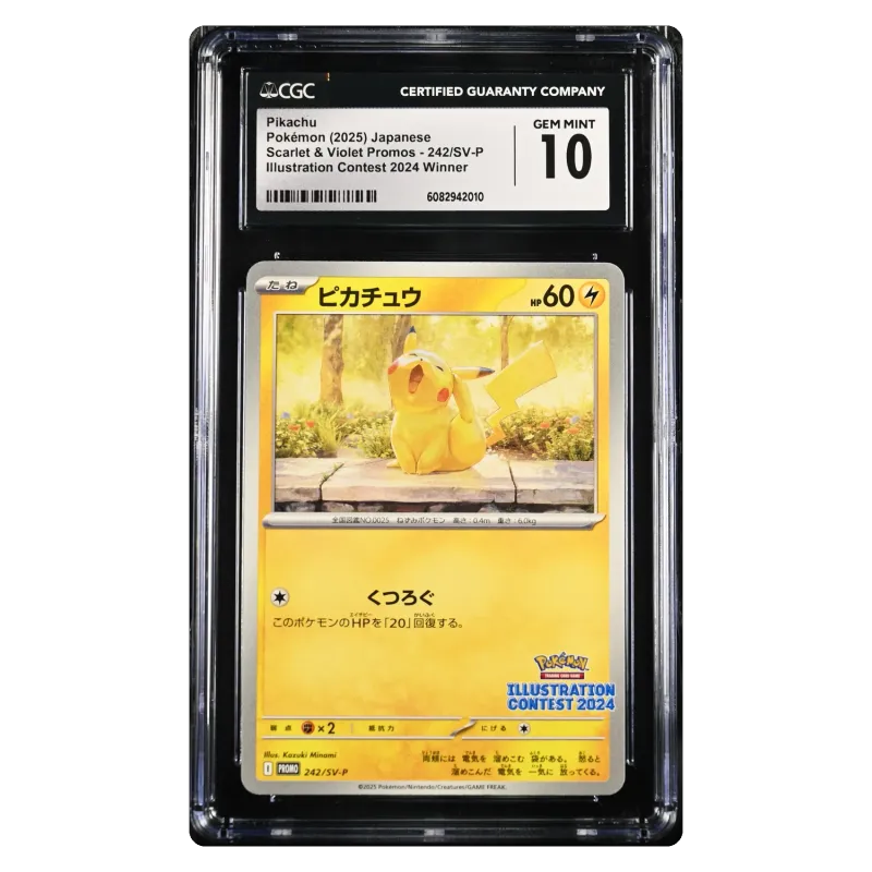 2025 Pikachu #242 Scarlet & Violet Promotional Cards SVP Illustration Contest 2024 Winner