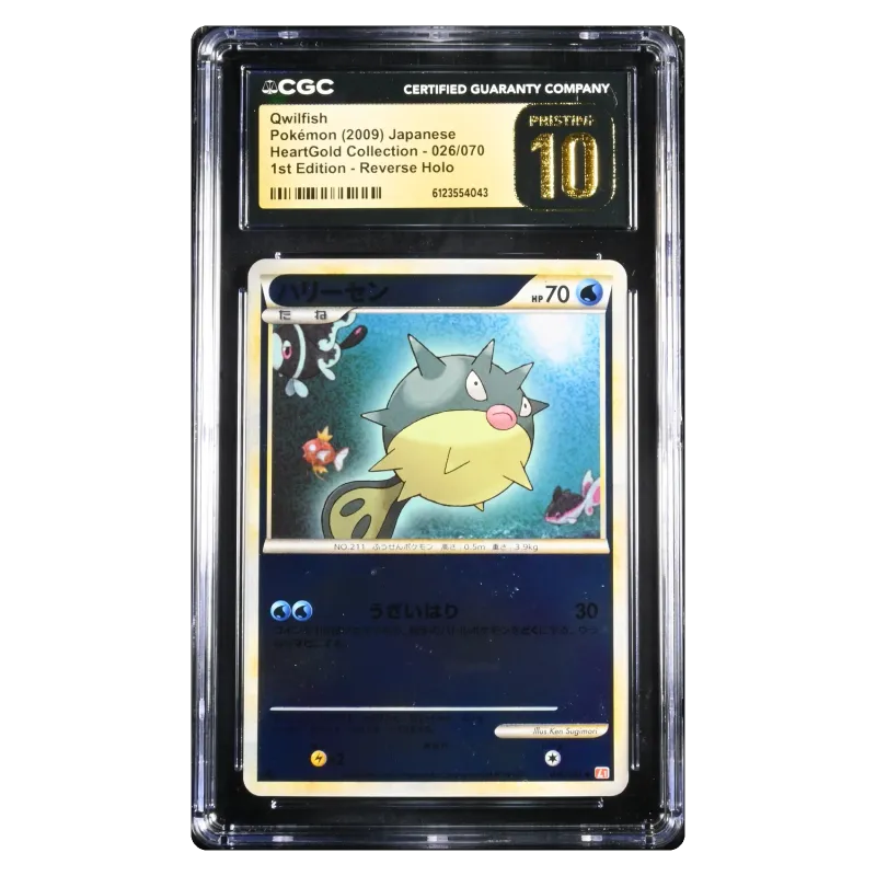 2009 Qwilfish #026/070 HeartGold Collection L1 1ED Reverse Holo