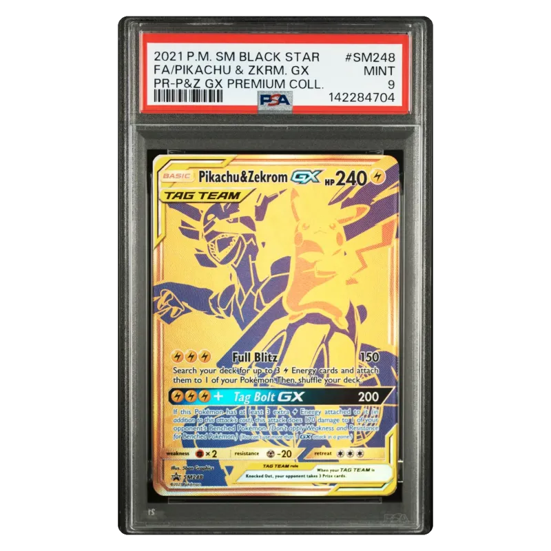 2021 Pikachu & Zekrom GX #SM248 Black Star PROMO