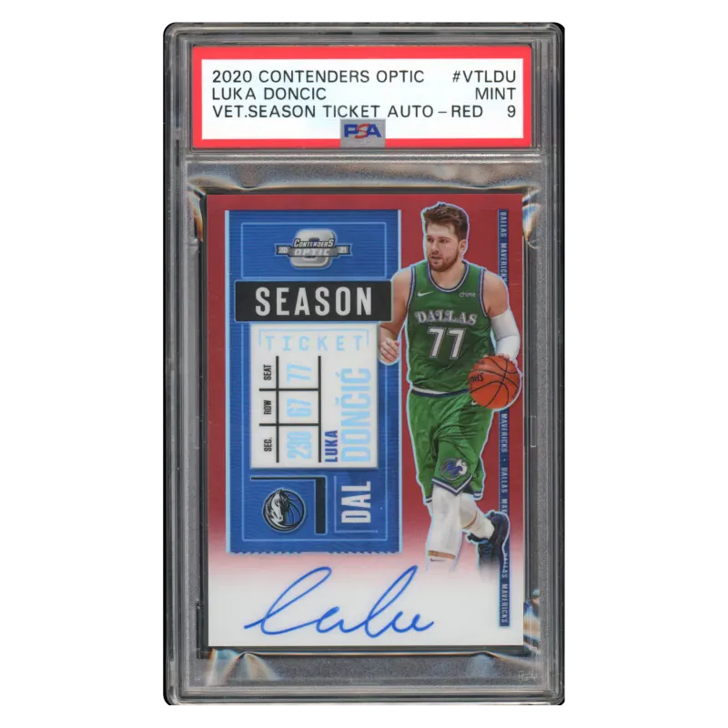2020 Luka Doncic Auto /25 #VT-LDU Panini Contenders Optic