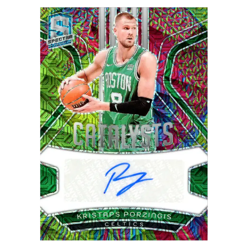 2023 Kristaps Porzingis Auto /25 #CS-KPZ Panini Spectra