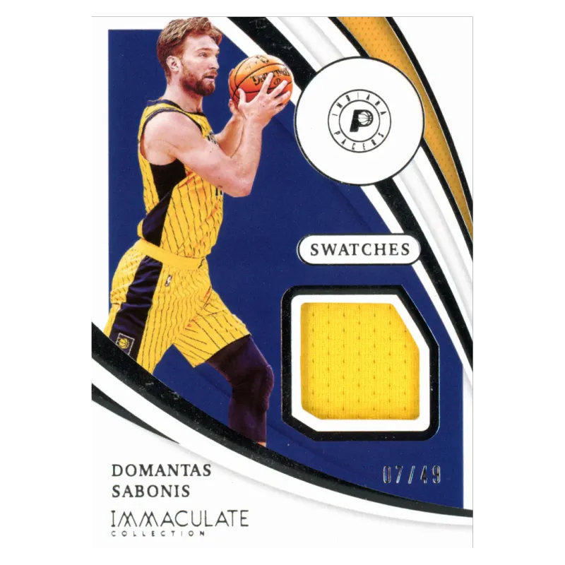 2020 Domantas Sabonis Jersey /49 #SW-DSB Panini Immaculate
