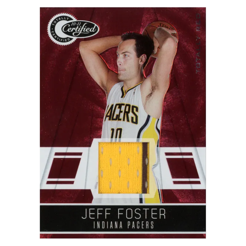 2010 Jeff Foster Jersey /249 #100 Panini Certified