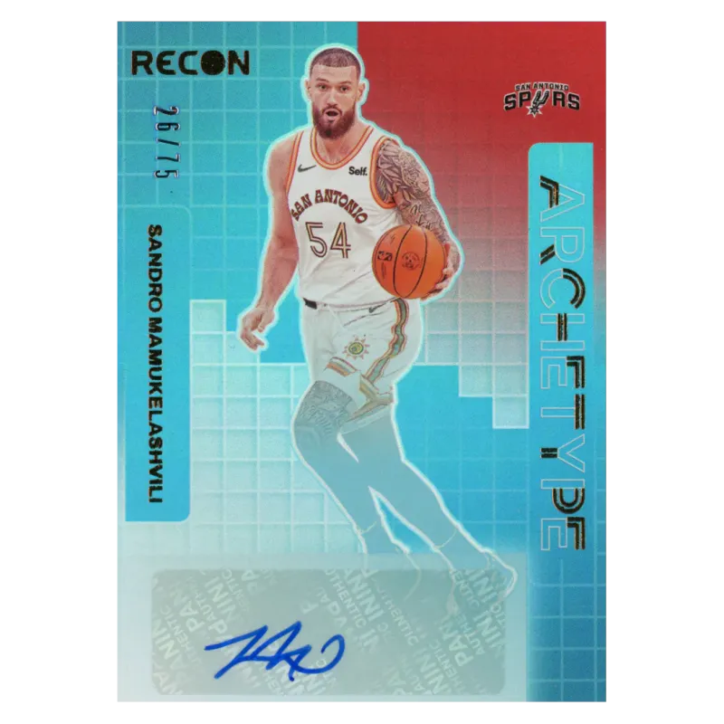 2023 Sandro Mamukelashvili Auto /75 #AS-SAN Panini Recon