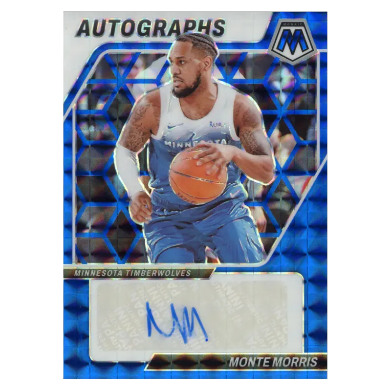 2023 Monte Morris Auto /49 #AM-MOS Panini Mosaic