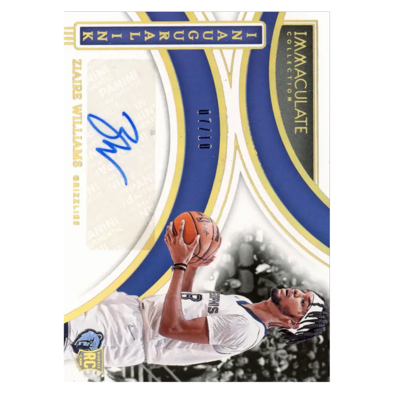 2021 Ziaire Williams Auto /10 #ICN-ZWM Panini Immaculate