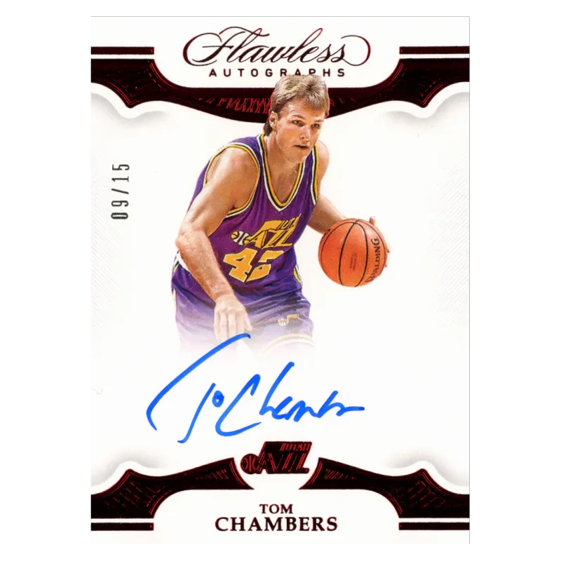 2018 Tom Chambers Auto /15 #FA-TCH Panini Flawless