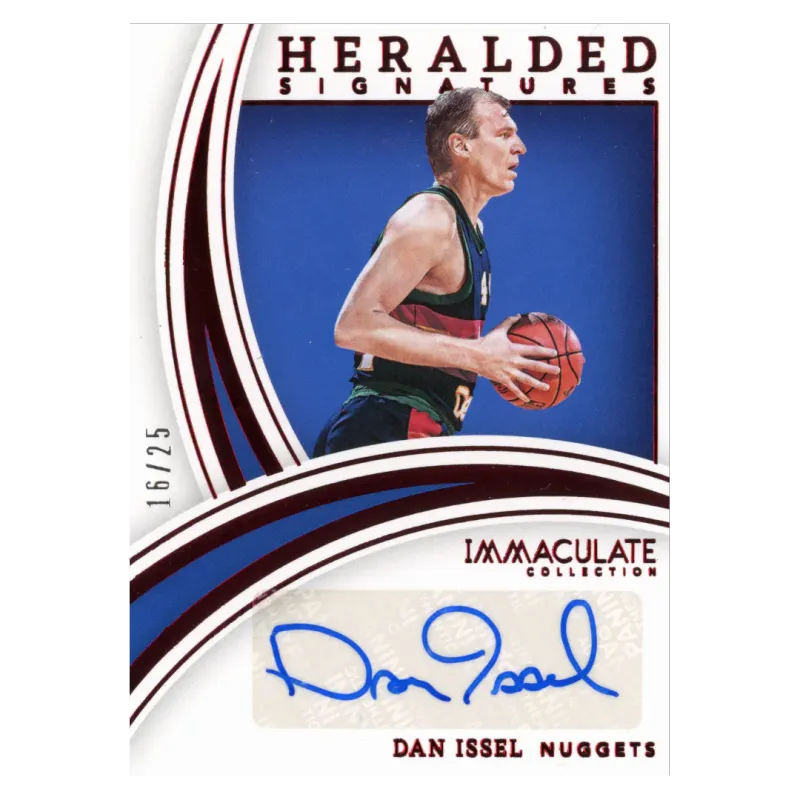 2021 Dan Issel Auto /25 #HS-DAN Panini Immaculate