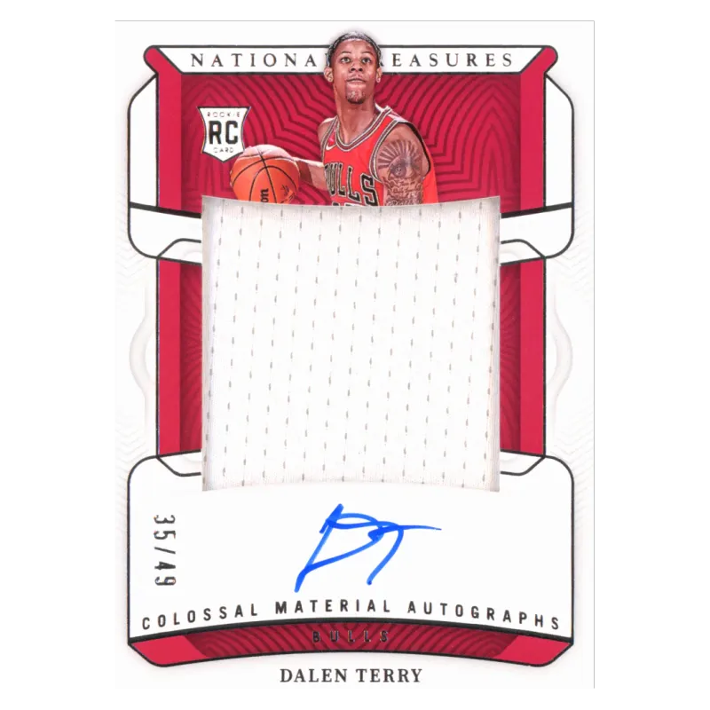 2022 Dalen Terry Auto /49 #CMA-DTY Panini National Treasures
