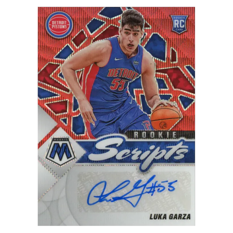 2021 Luka Garza Auto #RS-LUK Panini Mosaic