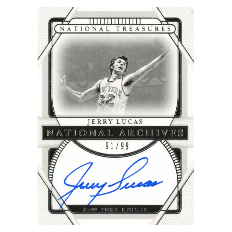 2020 Jerry Lucas Auto /99 #NA-JLU Panini National Treasures