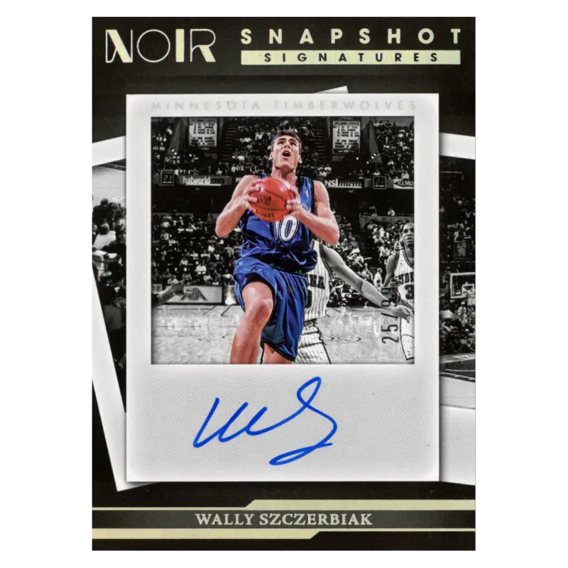 2022 Wally Szczerbiak Auto /99 #SNP-WSZ Panini Noir