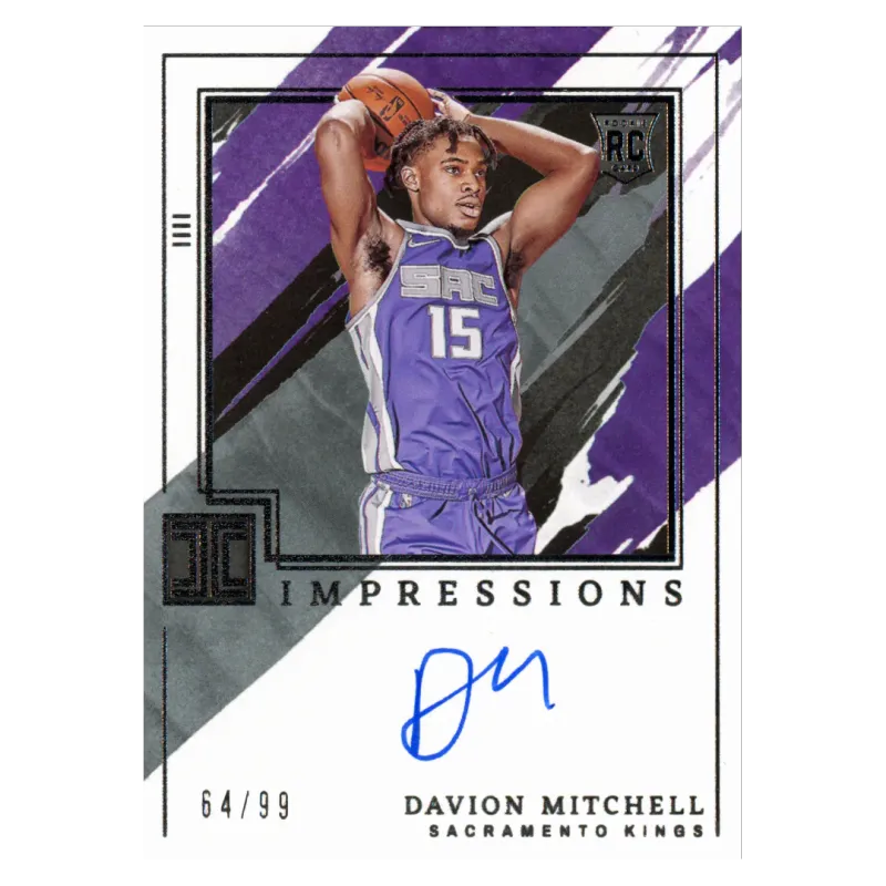 2021 Davion Mitchell Auto /99 #IM-MIT Panini Impeccable