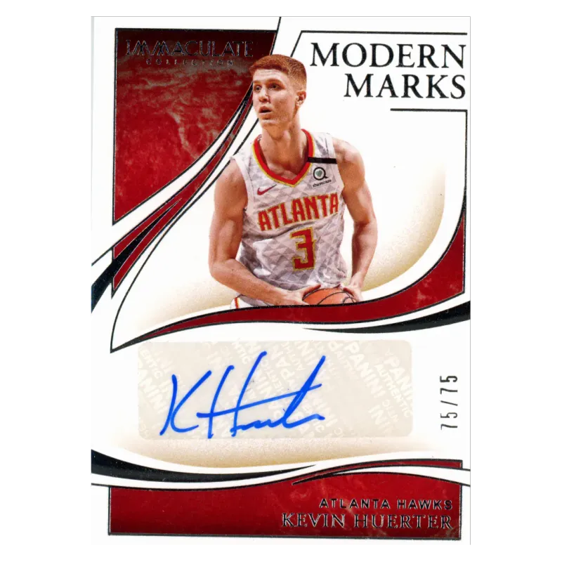 2019 Kevin Huerter Auto /75 #MM-KHT Panini Immaculate
