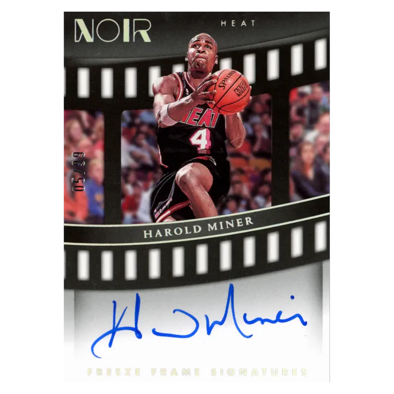 2022 Harold Miner Auto /99 #FRF-HMN Panini Noir