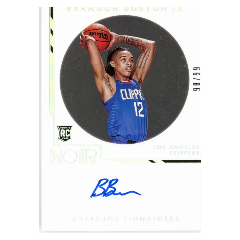 2021 Brandon Boston Jr. Auto /99 #SNA-BBJ Panini Noir