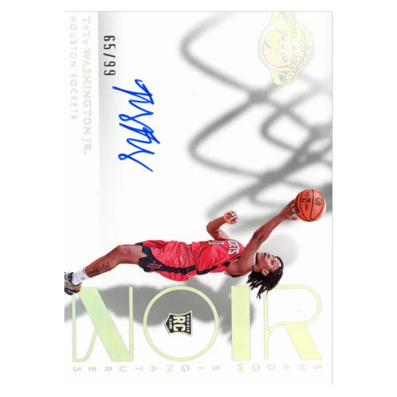 2022 TyTy Washington Jr. Auto /99 #SHS-TYW Panini Noir