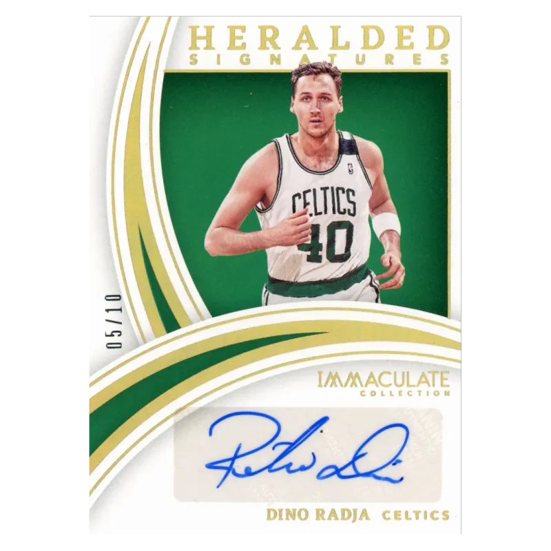 2021 Dino Radja Auto /10 #HS-DNR Panini Immaculate
