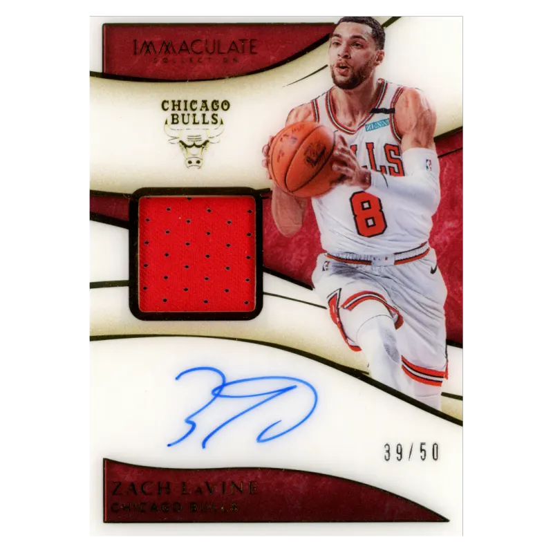 2019 Zach LaVine Auto /50 #PA-ZLV Panini Immaculate