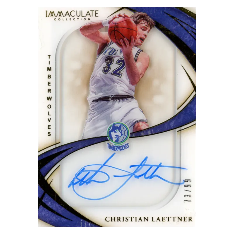 2019 Christian Laettner Auto /99 #SS-CLT Panini Immaculate
