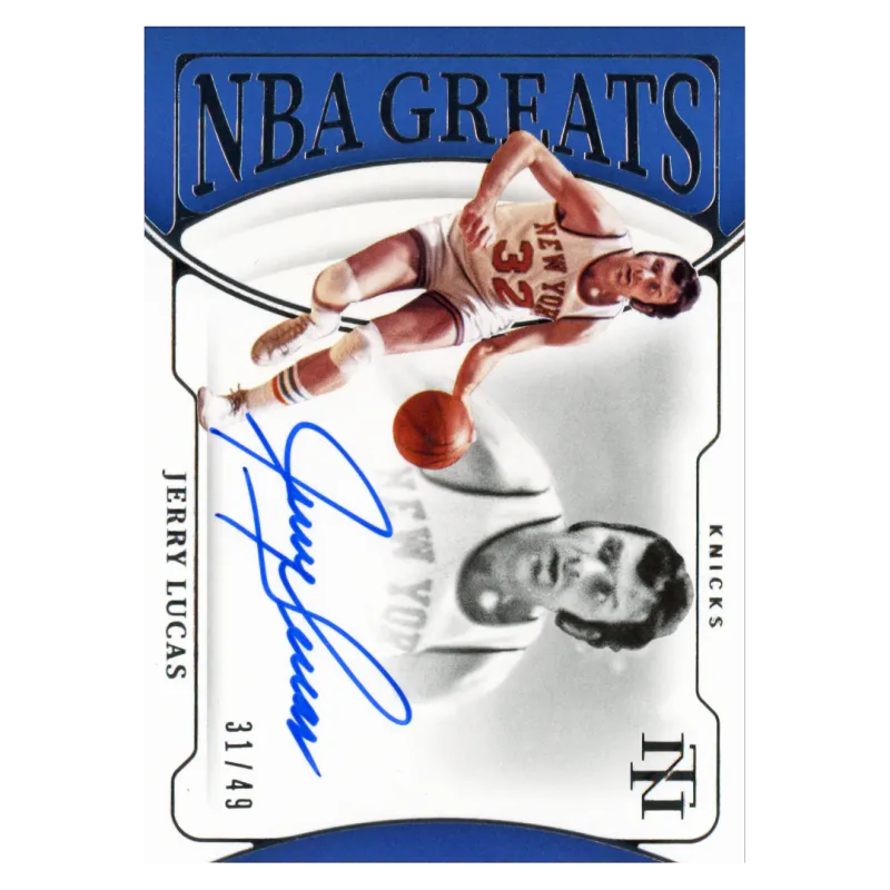 2021 Jerry Lucas Auto /49 #NGS-JLU Panini National Treasures