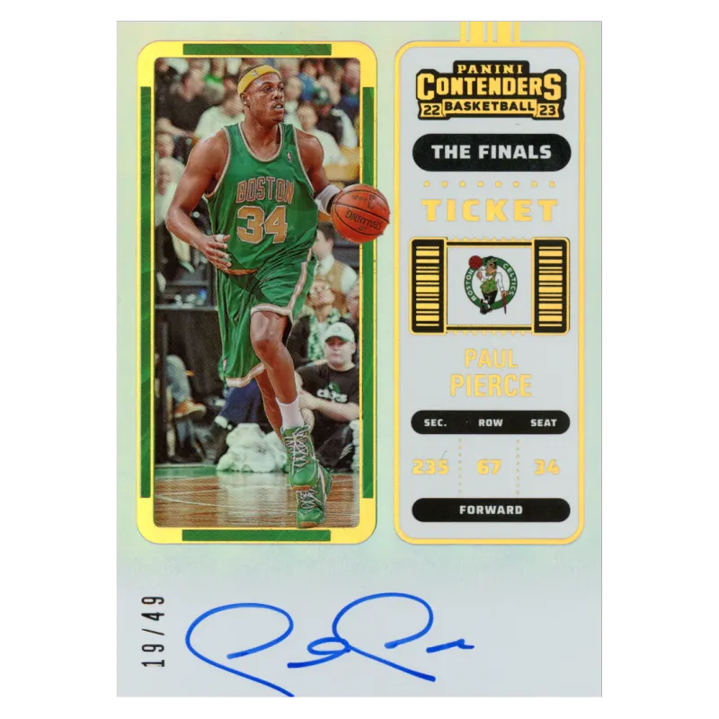 2022 Paul Pierce Auto /49 #VT-PBC Panini Contenders