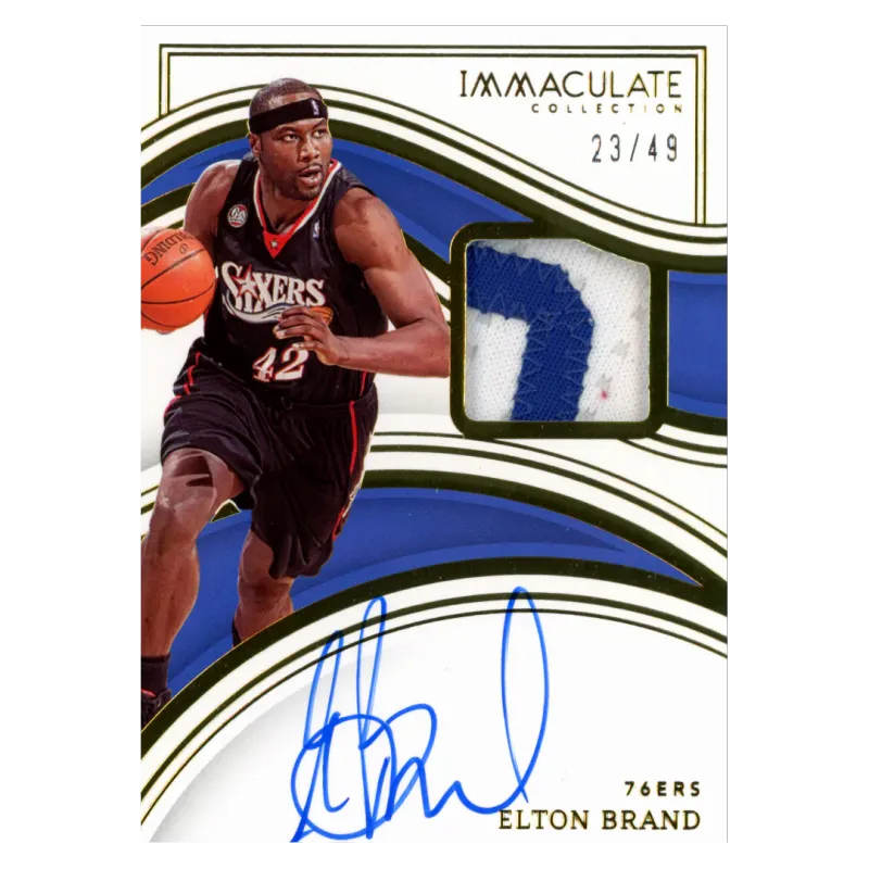2022 Elton Brand Auto /49 #IPA-EBR Panini Immaculate