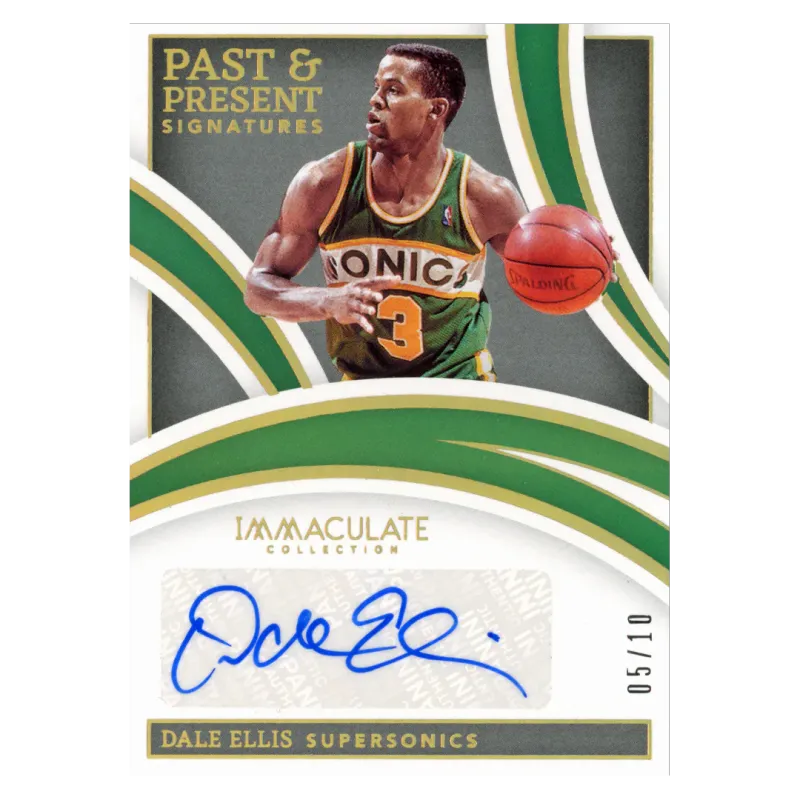 2021 Dale Ellis Auto /10 #IPP-DES Panini Immaculate