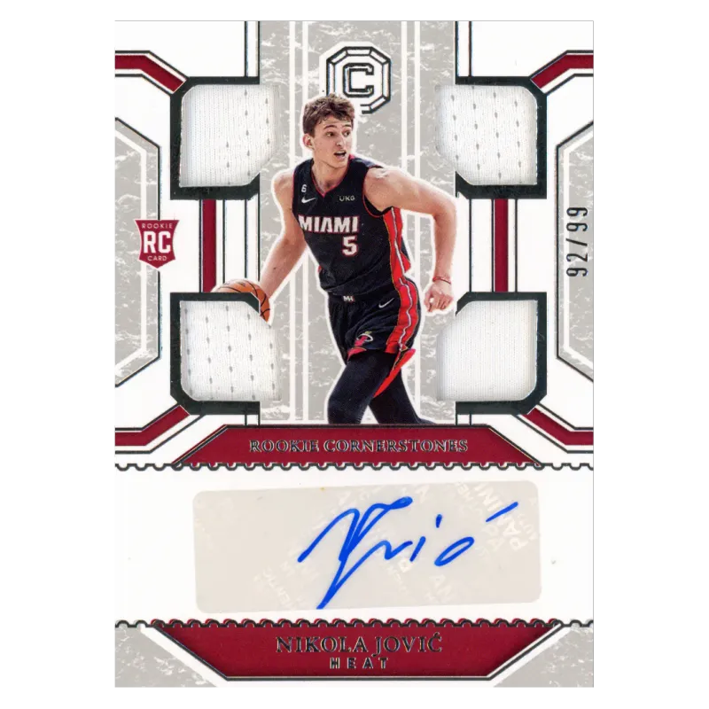 2022 Nikola Jovic Auto /99 #RCS-NKJ Panini Chronicles