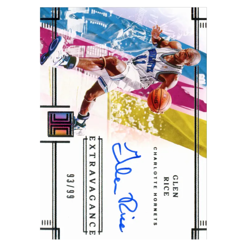 2021 Glen Rice Auto /99 #EA-GRC Panini Impeccable