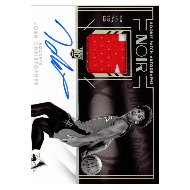 2021 Josh Christopher Auto /99 #302 Panini Noir
