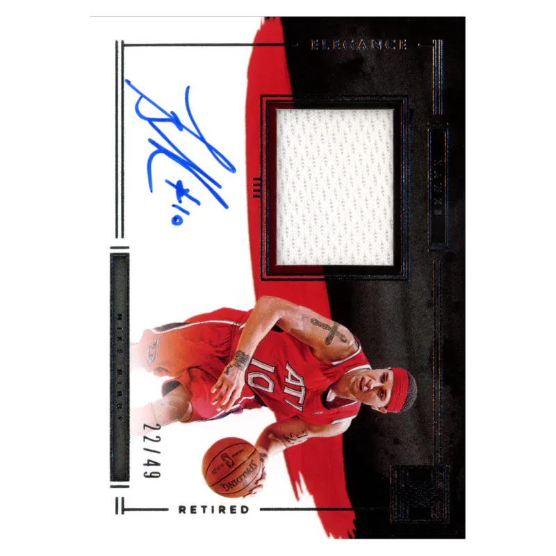 2020 Mike Bibby Auto /49 #ER-MBI Panini Impeccable