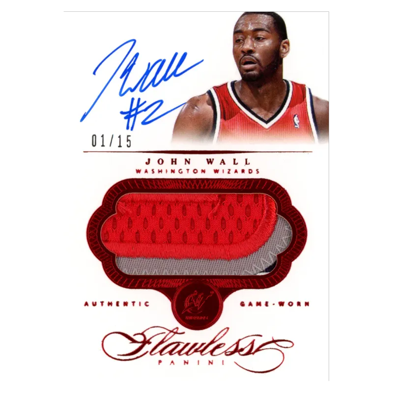 2013 John Wall Auto /15 #PA-JW Panini Flawless