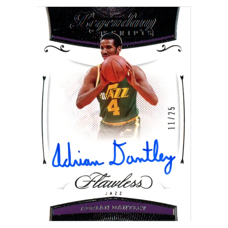 2020 Adrian Dantley Auto /25 #LEG-ADR Panini Flawless