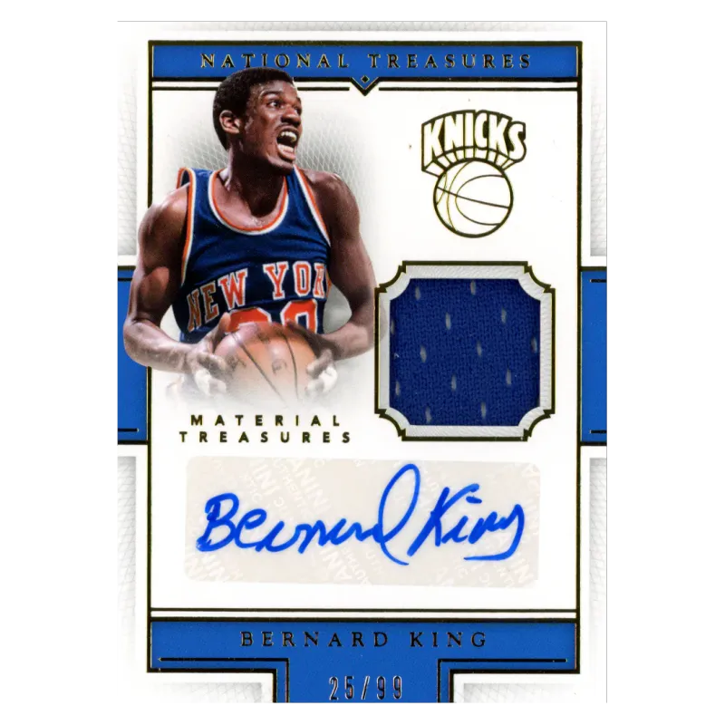 2015 Bernard King Auto /99 #MTS-BK Panini National Treasures