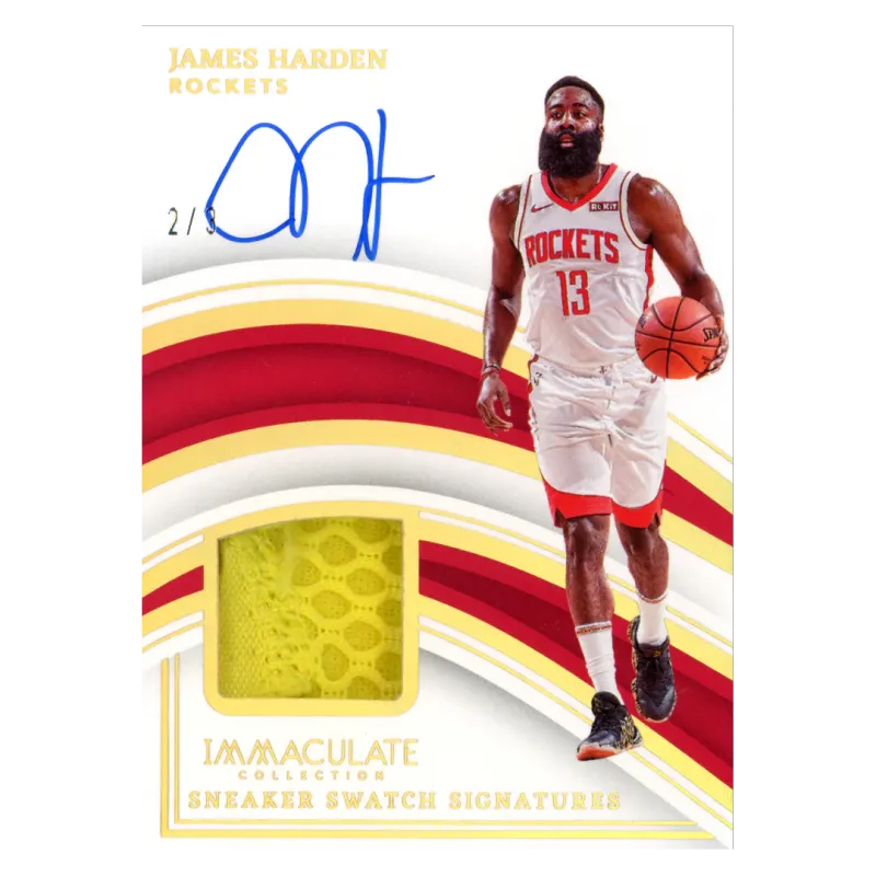 2022 James Harden Auto /3 #SNS-JHA Panini Immaculate