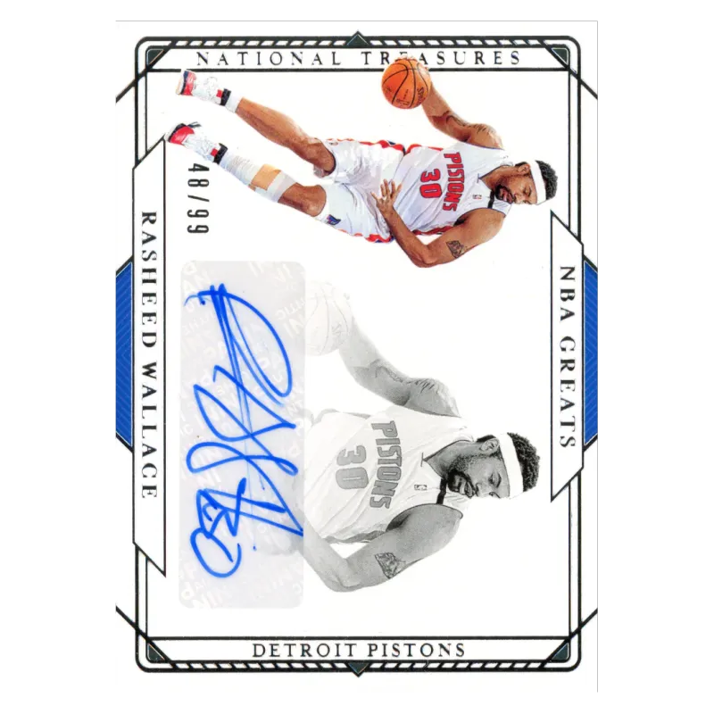 2020 Rasheed Wallace Auto /99 #GS-RSW Panini National Treasures
