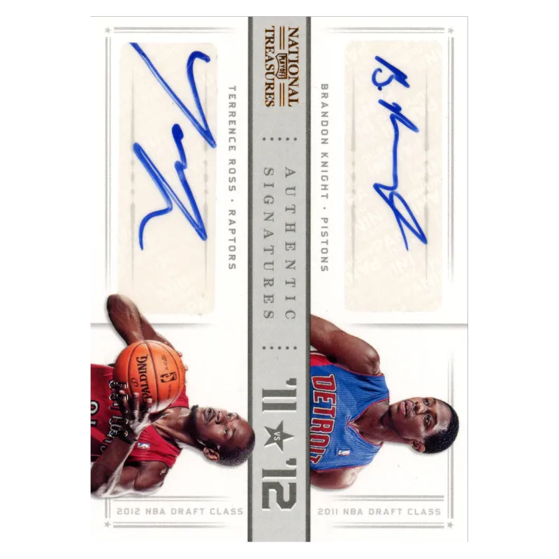 2012 Brandon Knight / Terrence Ross Auto /99 #8 Panini National Treasures