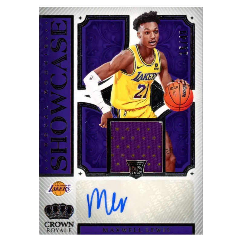 2023 Maxwell Lewis Auto /49 #RS-LEW Panini Crown Royale