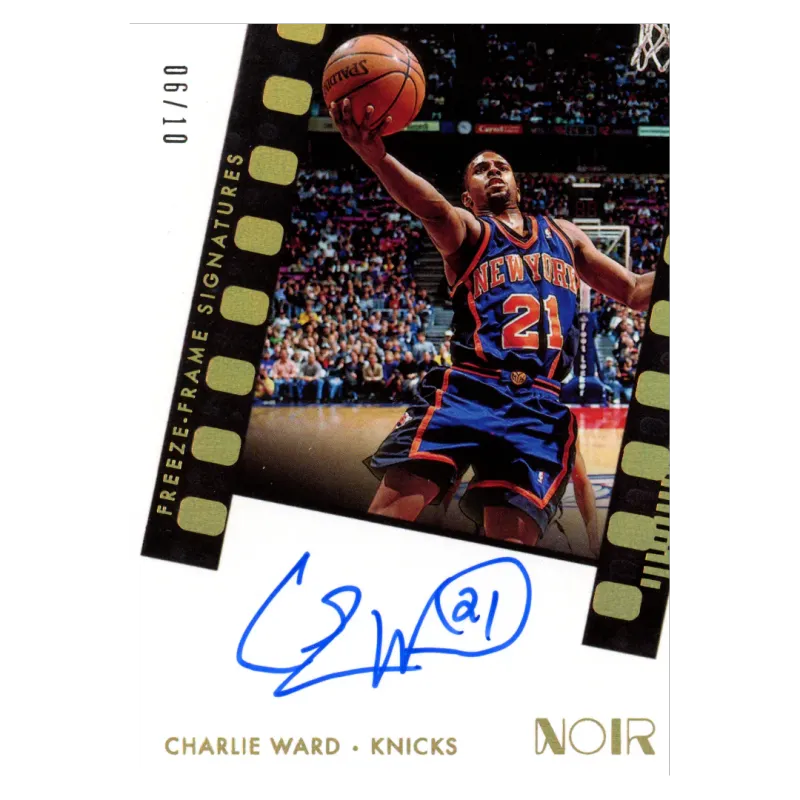 2021 Charlie Ward Auto /10 #FF-CHW Panini Noir
