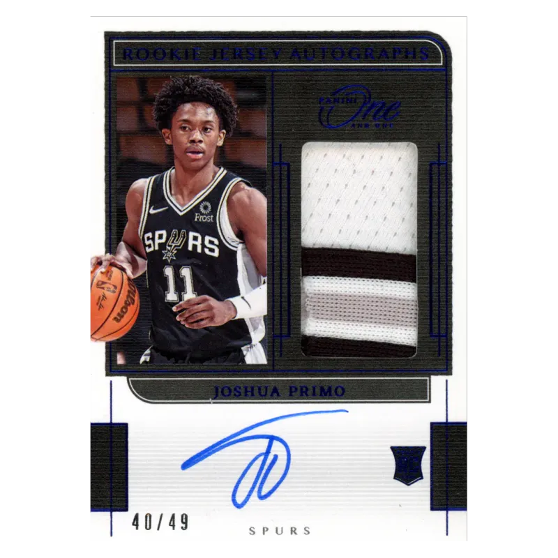 2021 Joshua Primo Auto /49 #RJ-JPM Panini One and One