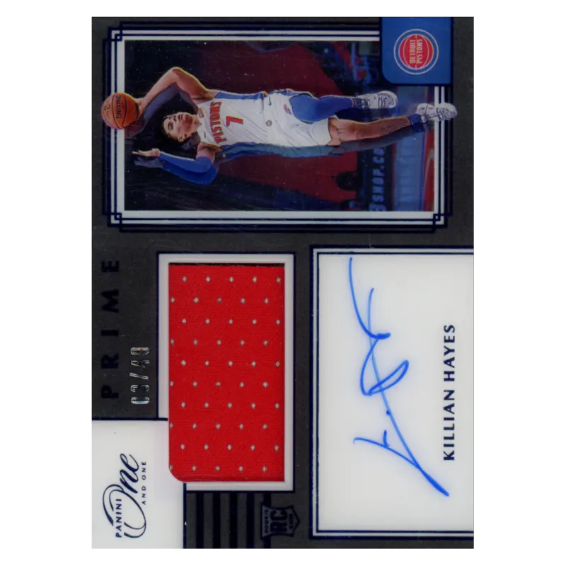 2020 Killian Hayes Auto /49 #PRJ-KIL Panini One and One