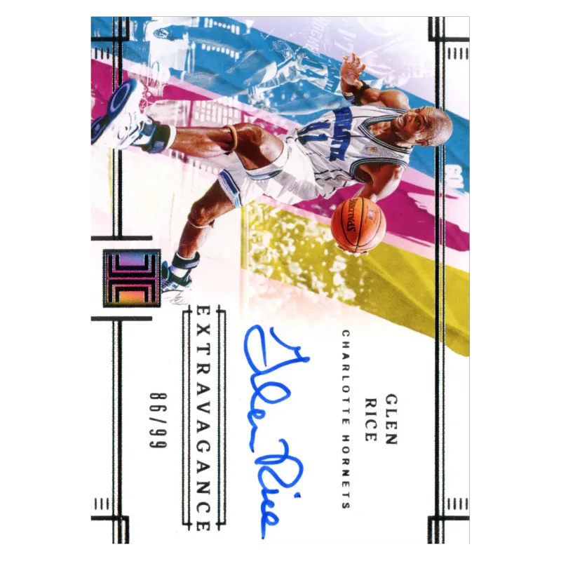 2021 Glen Rice Auto /99 #EA-GRC Panini Impeccable