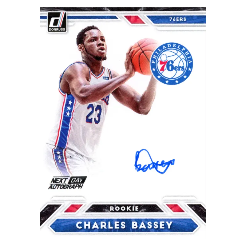 2021 Charles Bassey Auto #ND-CBS Panini Donruss