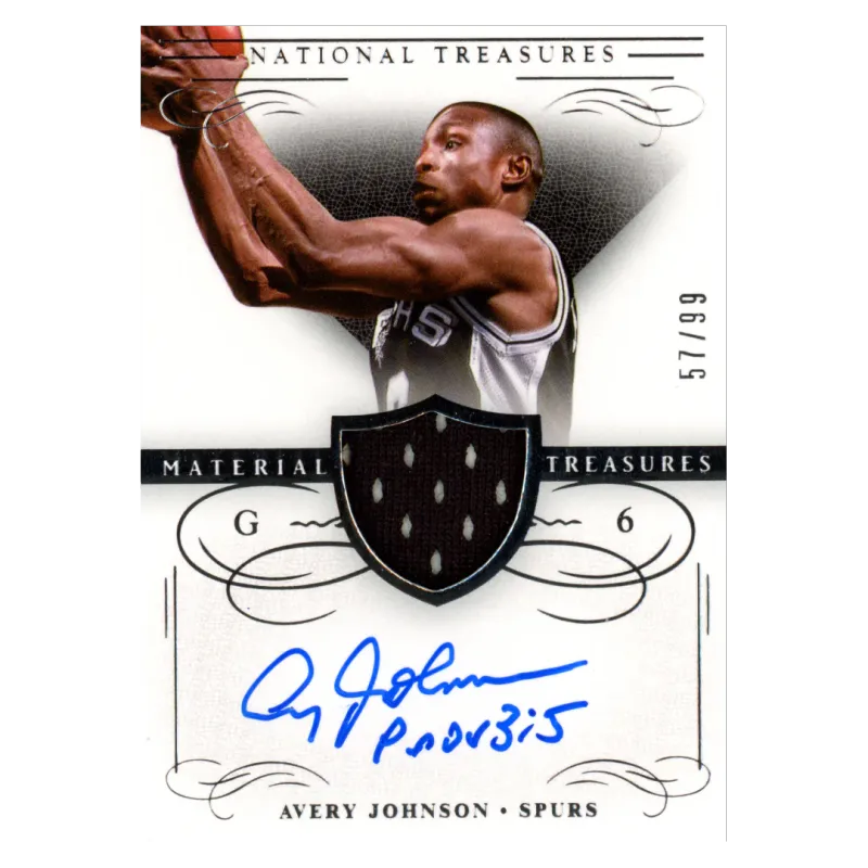 2013 Avery Johnson Auto /99 #MT-AJ Panini National Treasures