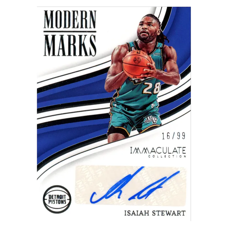 2022 Isaiah Stewart Auto /99 #IMO-IST Panini Immaculate