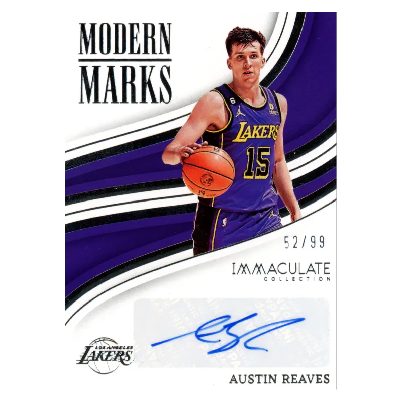 2022 Austin Reaves Auto /99 #IMO-ASR Panini Immaculate